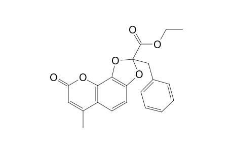 2-Benzyl-8-keto-6-methyl-[1,3]dioxolo[4,5-h]chromene-2-carboxylic acid ethyl ester
