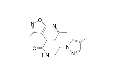 isoxazolo[5,4-b]pyridine-4-carboxamide, 3,6-dimethyl-N-[2-(4-methyl-1H-pyrazol-1-yl)ethyl]-