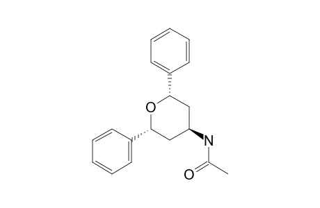 trans-2,6-Diphenyl-4-acetylamino-oxane