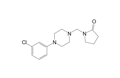 1-{[1-(m-chlorophenyl)-4-pierazinyl]methyl}-2-pyrrolidinone