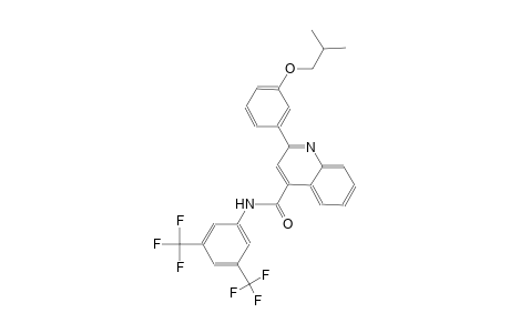 N-[3,5-bis(trifluoromethyl)phenyl]-2-(3-isobutoxyphenyl)-4-quinolinecarboxamide