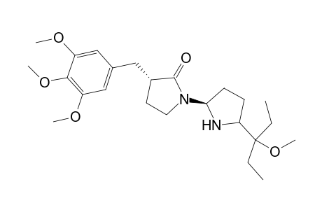 (S,S)-3-(3,4,5-Trimethoxybenzyl)-N-(5-(1-methoxy-1-ethylpropyl)pyrrolidin-2-yl)pyrrolidin-2-one
