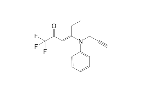 (E)-1,1,1-Trifluoro-4-(phenyl-N-1-propyn-3-ylamino)-hex-3-en-2-one