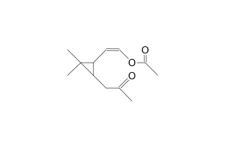 Acetic acid, cis-2-2(3-acetonyl-2,2-dimethyl-1-cyclopropyl)-(Z)-vinyl ester