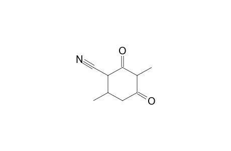 Cyclohexanecarbonitrile, 3,6-dimethyl-2,4-dioxo-