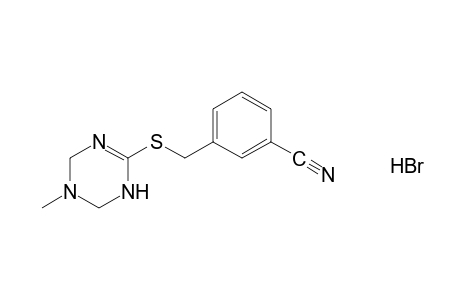 alpha-[(5-methyl-1,4,5,6-tetrahydro-s-triazin-2-yl)thio]-m-tolunitrile, monohydrobromide