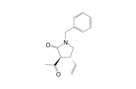 (3,4-trans)-3-Acetyl-1-benzyl-4-vinylpyrrolidin-2-one
