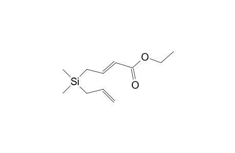 4-(Allyldimethylsilyl)-but-2-enoic acid ethyl ester