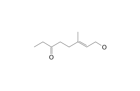 (E)-8-hydroxy-6-methyloct-6-en-3-one