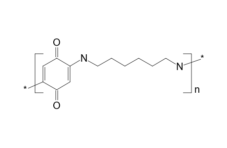 Poly(aminohexamethyleneamino-p-quinone-2,5-diyl)