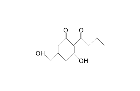 2-Butanoyl-3-hydroxy-5-hydroxymethyl-2-cyclohexen-1-one