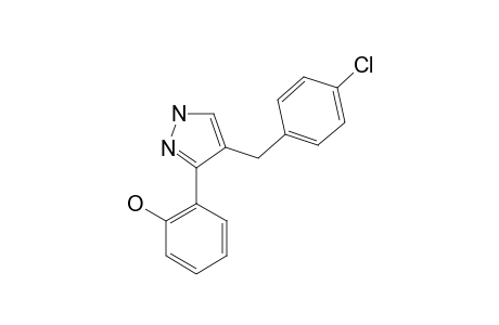 4-(4-Chlorobenzyl)-3(5)-(2-hydroxyphenyl)pyrazole