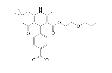 2-Propoxyethyl 4-(4-methoxycarbonylphenyl)-2,7,7-trimethyl-5-oxidanylidene-1,4,6,8-tetrahydroquinoline-3-carboxylate