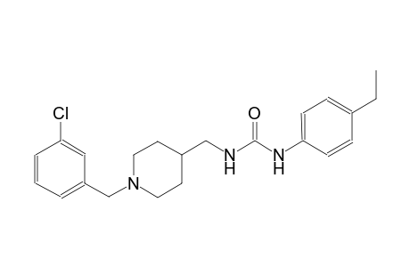 urea, N-[[1-[(3-chlorophenyl)methyl]-4-piperidinyl]methyl]-N'-(4-ethylphenyl)-