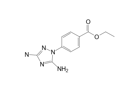 p-(3,5-diamino-1H-1,2,4-triazol-1-yl)benzoic acid, ethyl ester