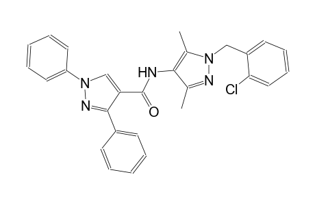 N-[1-(2-chlorobenzyl)-3,5-dimethyl-1H-pyrazol-4-yl]-1,3-diphenyl-1H-pyrazole-4-carboxamide