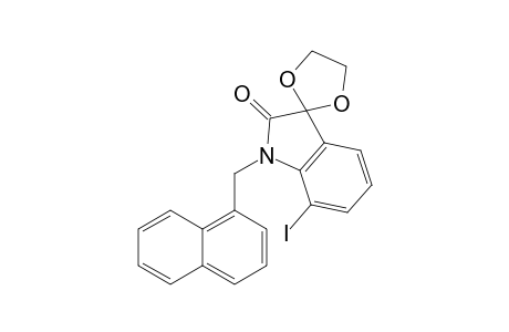 7'-Iodo-1'-(naphthalen-1-ylmethyl)spiro[[1,3]-dioxolane-2,3'-indolin]-2'-one