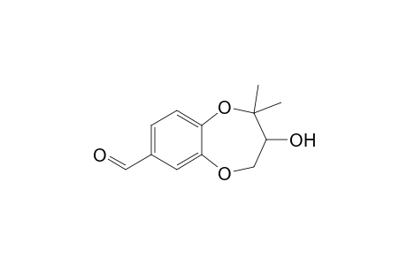 3-Hydroxy-2,2-dimethyl-3,4-dihydro-2H-benzo[b][1,4]dioxepin-7-carbaldehyde