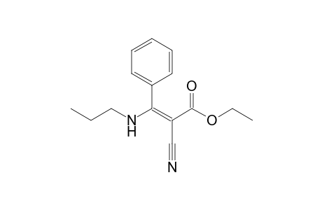 Ethyl 3-(propylamino)-2-cyano-3-phenylpropenoate