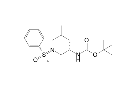 (S,S)-N-[(2-N-tert-Butyloxycarbonylamino)(4-methyl)pentyl]-S-methyl-S-phenylsulfoximine