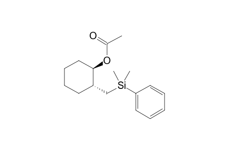 trans-2-[Dimethyl(phenyl)silylmethyl]cyclohexyl Acetate