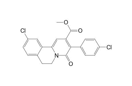 Methyl 10-chloro-3-(4-chlorophenyl)-6,7-dihydro-4-oxo-4H-benzo[a]quinolizine-2-carboxylate