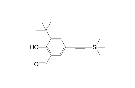 2-tert-Butyl-6-formyl-4-[2-(trimethylsilyl)ethynyl]phenol