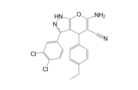 pyrano[2,3-c]pyrazole-5-carbonitrile, 6-amino-3-(3,4-dichlorophenyl)-4-(4-ethylphenyl)-1,4-dihydro-