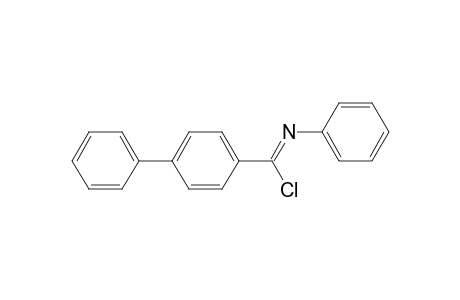 [1,1'-Biphenyl]-4-carboximidoyl chloride, N-phenyl-