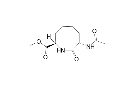 (2R,7S)-7-acetamido-8-keto-azocane-2-carboxylic acid methyl ester