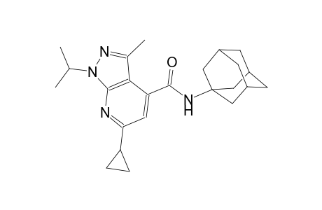 N-(1-adamantyl)-6-cyclopropyl-1-isopropyl-3-methyl-1H-pyrazolo[3,4-b]pyridine-4-carboxamide
