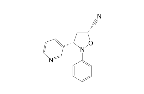 SYN-2-PHENYL-3-(3-PYRIDYL)-ISOXAZOLIDINE-5-CARBONITRILE