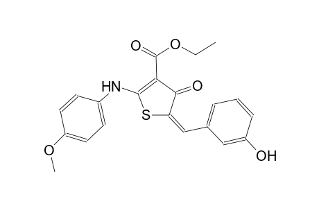 ethyl (5E)-5-(3-hydroxybenzylidene)-2-(4-methoxyanilino)-4-oxo-4,5-dihydro-3-thiophenecarboxylate