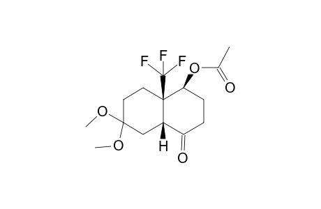 4.beta.-acetoxy-3,4,4a.beta.,5,6,8a.beta.-hexahydro-4a-trifluoromethylnaphthalene-1,7(2H,8H)-dione-7,7-dimethyl -ketal