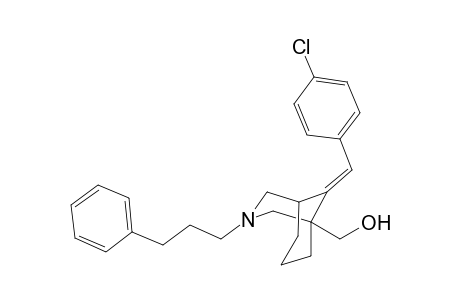 (E)-{9-(4-Chlorobenzylidene)-3-(3-pheny-lpropyl)-3-azabicyclo[3.3.1]nonan-1-yl}methanol