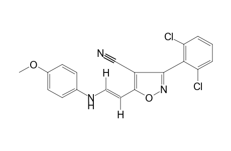 trans-5-[2-(p-ANISIDINO)VINYL]-3-(2,6-DICHLOROPHENYL)-4-ISOXAZOLECARBONITRILE
