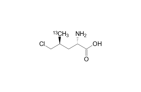 [6-13C]-(2S,4S)-5-Chloroleucine