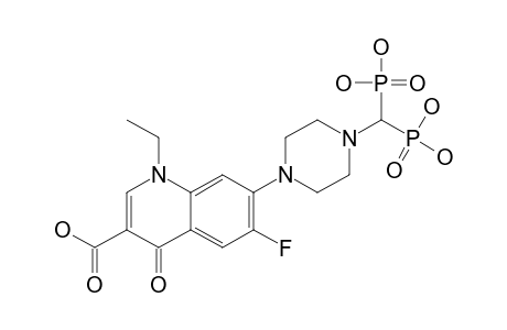 7-[4-(BIS-PHOSPHONO-METHYL)-PIPERIZIN-1-YL]-1-ETHYL-6-FLUORO-4-OXO-1,4-DIHYDROQUINOLINE-3-CARBOXYLIC-ACID