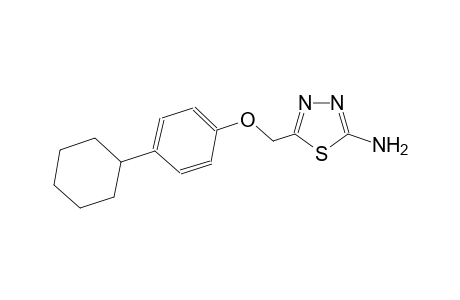 5-[(4-cyclohexylphenoxy)methyl]-1,3,4-thiadiazol-2-amine
