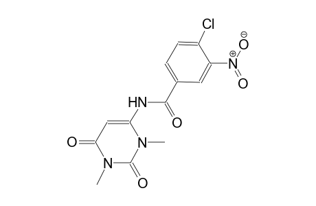 4-chloro-N-(1,3-dimethyl-2,6-dioxo-1,2,3,6-tetrahydro-4-pyrimidinyl)-3-nitrobenzamide