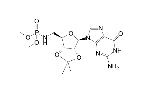 N-[5'-desoxy-2',3'-O-isopropyliden-guanosyl-(5')]-phosphoric acid dimethylester amide