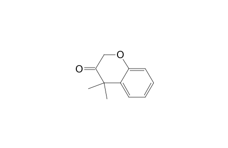 2H-1-Benzopyran-3(4H)-one, 4,4-dimethyl-