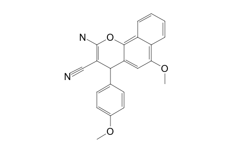 2-AMINO-4-(4-METHOXYPHENYL)-6-METHOXY-4H-BENZO-[H]-CHROMENE-3-CARBONITRILE