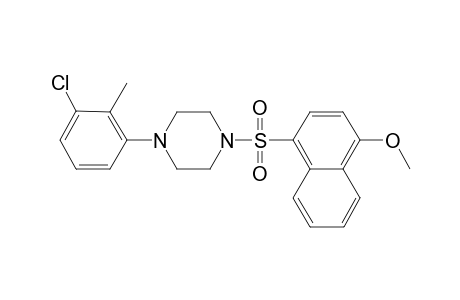 Piperazine, 1-(3-chloro-2-methylphenyl)-4-[(4-methoxy-1-naphthalenyl)sulfonyl]-