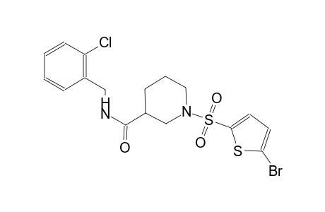 1-[(5-bromo-2-thienyl)sulfonyl]-N-(2-chlorobenzyl)-3-piperidinecarboxamide