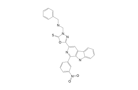 1-(3-NITROPHENYL)-3-[3-BENZYLAMINO-(METHYL)-2-THIOXO-1,3,4-OXADIAZOL-5-YL]-BETA-CARBOLINE
