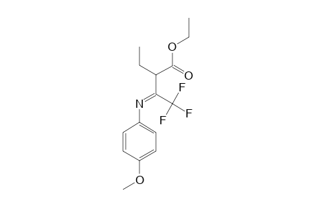 ETHYL-(Z)-4,4,4-TRIFLUORO-3-(4-METHOXYANILINO)-2-ETHYL-2-BUTENOATE;IMINO-TAUTOMER