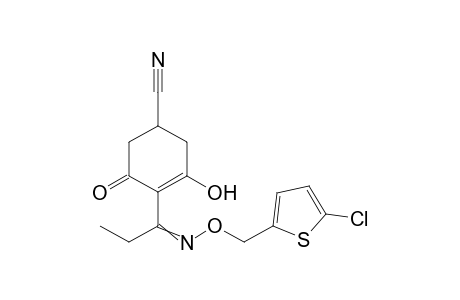 3-Cyclohexene-1-carbonitrile, 4-[1-[[(5-chloro-2-thienyl)methoxy]imino]propyl]-3-hydroxy-5-oxo-