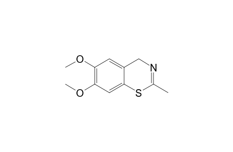 4H-1,3-Benzothiazine, 6,7-dimethoxy-2-methyl-