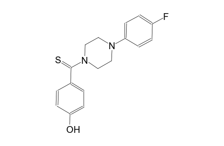 4-{[4-(4-fluorophenyl)-1-piperazinyl]carbothioyl}phenol